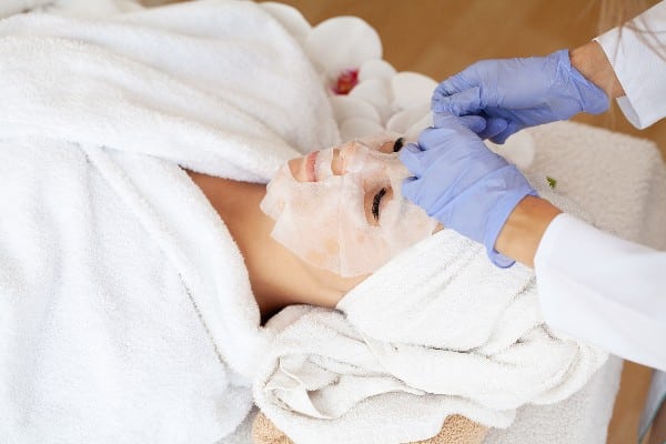 temps de pause du masque en tissu